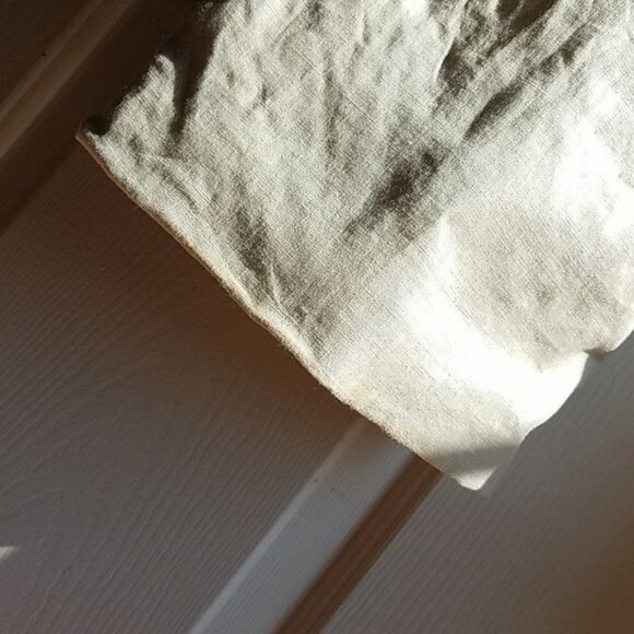 MEN'S VINTAGE 90s Pelle Pelle Linen Shirt Pants Set Cream MAN'S 4 Extra Large - Picture 8 of 15